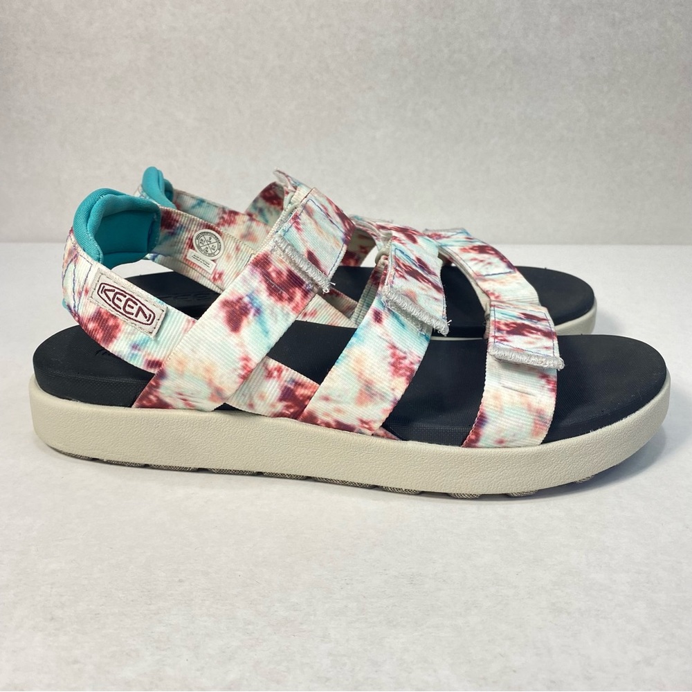 KEEN Elle Strappy Andorra/ Tie Dye Hook and Loop Adjustable Sandal; Women’s Sz 9